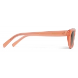 Céline - Cat Eye S220 Sunglasses in Acetate - Milky Orange - Sunglasses - Céline Eyewear