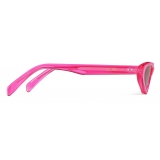 Céline - Occhiali da Sole Grafici S231 in Acetato - Rosa Fluo - Occhiali da Sole - Céline Eyewear