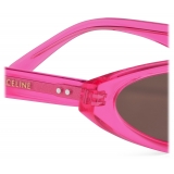 Céline - Occhiali da Sole Grafici S231 in Acetato - Rosa Fluo - Occhiali da Sole - Céline Eyewear