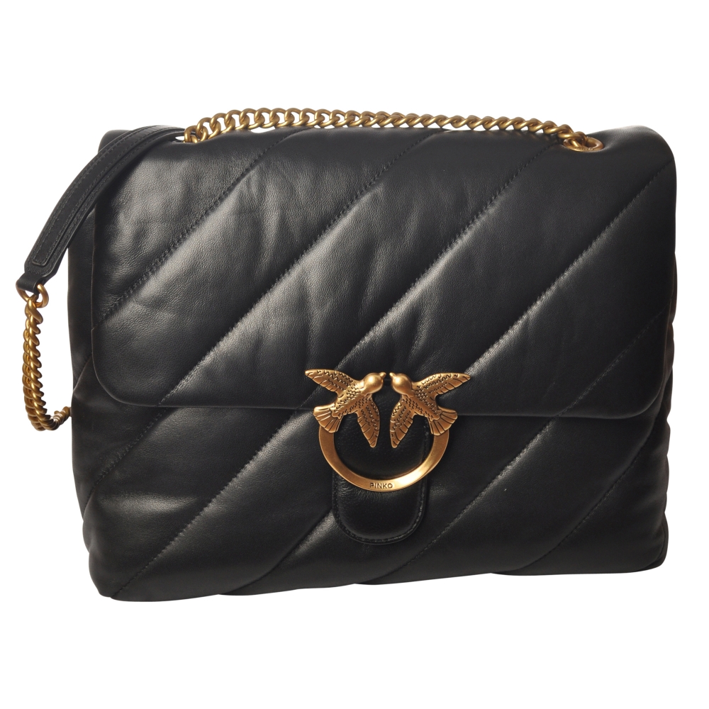 NEW PINKO Bag HALF MOON Female Leather Black - 102790-A0F1-Z99Q | eBay
