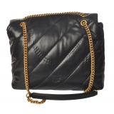 Pinko - Bag Love Big Puff Maxi Quilt - Black - Bag - Made in Italy - Luxury Exclusive Collection