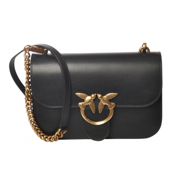 Pinko - Love Bell Simply Bag - Black - Bag - Made in Italy - Luxury Exclusive Collection - Avvenice