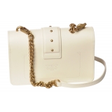Pinko - Borsa Love Mini Icon Simply - Bianco Avorio - Borsa - Made in Italy - Luxury Exclusive Collection