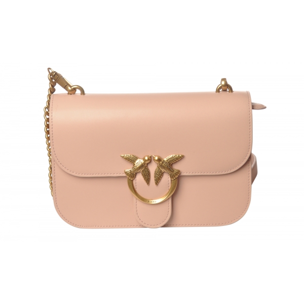 Pinko - Love Bell Simply Bag - Powder Pink - Bag - Made in Italy - Luxury Exclusive Collection