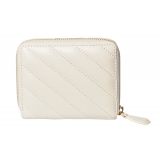 Pinko - Taylor V Quilt Wallet - White - Wallet - Made in Italy - Luxury Exclusive Collection