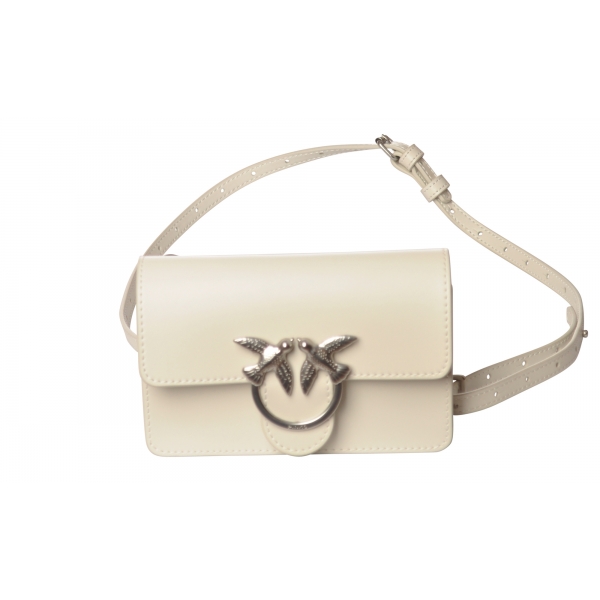 Pinko - Love Baby Icon Simply Bag - White - Bag - Made in Italy - Luxury Exclusive Collection