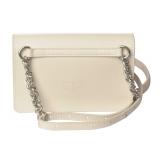 Pinko - Love Baby Icon Simply Bag - White - Bag - Made in Italy - Luxury Exclusive Collection