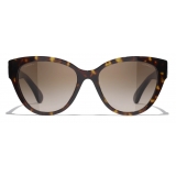 Chanel - Butterfly Sunglasses - Dark Tortoise Brown Gradient - Chanel Eyewear