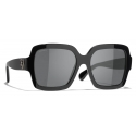 Chanel - Square Sunglasses - Black Gray - Chanel Eyewear