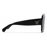 Chanel - Square Sunglasses - Black Gray - Chanel Eyewear