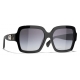 Chanel - Square Sunglasses - Black Gold Gray Gradient - Chanel Eyewear
