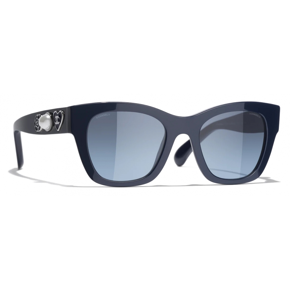 Chanel - Square Sunglasses - Blue - Chanel Eyewear - Avvenice