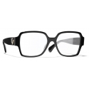 Chanel - Square Glasses - Black Blue Light Filtering - Chanel Eyewear
