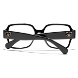 Chanel - Square Eyeglasses - Black Blue Light Filtering - Chanel Eyewear