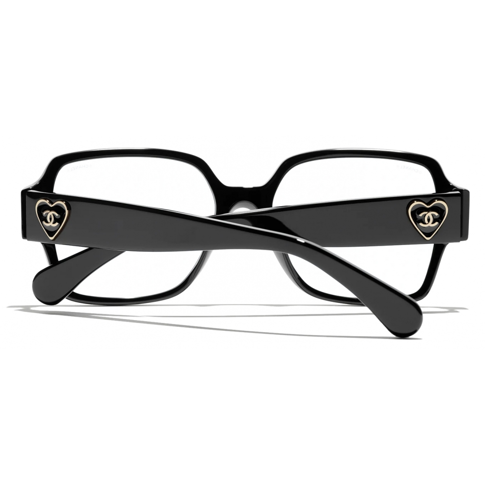 Chanel - Square Glasses - Black Blue Light Filtering - Chanel Eyewear -  Avvenice