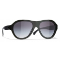 Chanel - Pilot Sunglasses - Green Gray Gradient - Chanel Eyewear