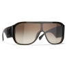 Chanel - Occhiali da Sole a Maschera - Marrone - Chanel Eyewear