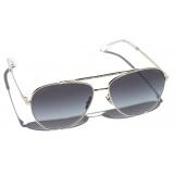 Chanel - Pilot Sunglasses - Silver Gray Gradient - Chanel Eyewear