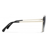 Chanel - Occhiali da Sole Pilota - Oro Grigio - Chanel Eyewear