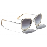 Chanel - Square Sunglasses - Silver Gray Gradient - Chanel Eyewear