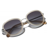 Chanel - Occhiali da Sole Rotondi - Argento Grigio - Chanel Eyewear