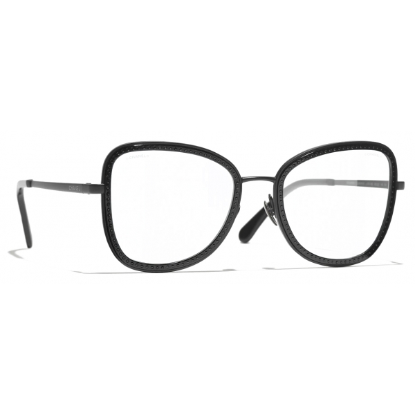 Chanel - Square Sunglasses - Black Blue Light Filtering - Chanel Eyewear