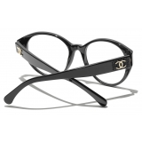 Chanel - Round Eyeglasses - Black - Chanel Eyewear