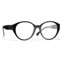 Chanel - Occhiali da Vista Rotondi - Nero - Chanel Eyewear