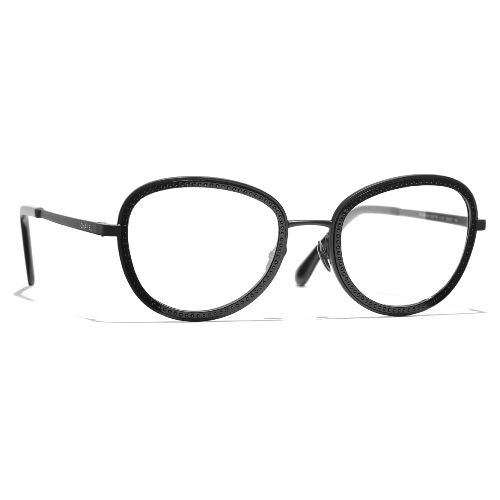 Chanel Pantos Eyeglasses - Acetate, Black and Beige - Women's Sunglasses - 3413 C942