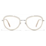 Chanel - Occhiali da Vista Pantos - Argento - Chanel Eyewear