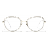 Chanel - Occhiali da Vista Pantos - Oro - Chanel Eyewear