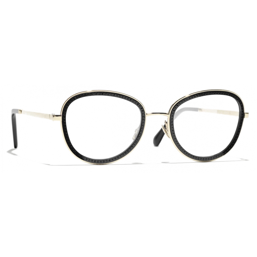 Chanel - Pantos Sunglasses - Black Gold Gray - Chanel Eyewear - Avvenice