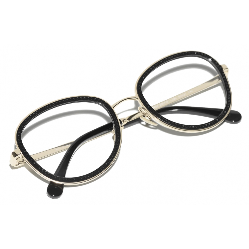 Chanel - Pantos Eyeglasses - Gold - Chanel Eyewear - Avvenice