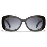 Chanel - Rectangular Sunglasses - Green Gray - Chanel Eyewear