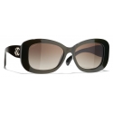 Chanel - Rectangular Sunglasses - Brown - Chanel Eyewear