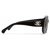 Chanel - Occhiali da Sole Rettangolari - Marrone - Chanel Eyewear