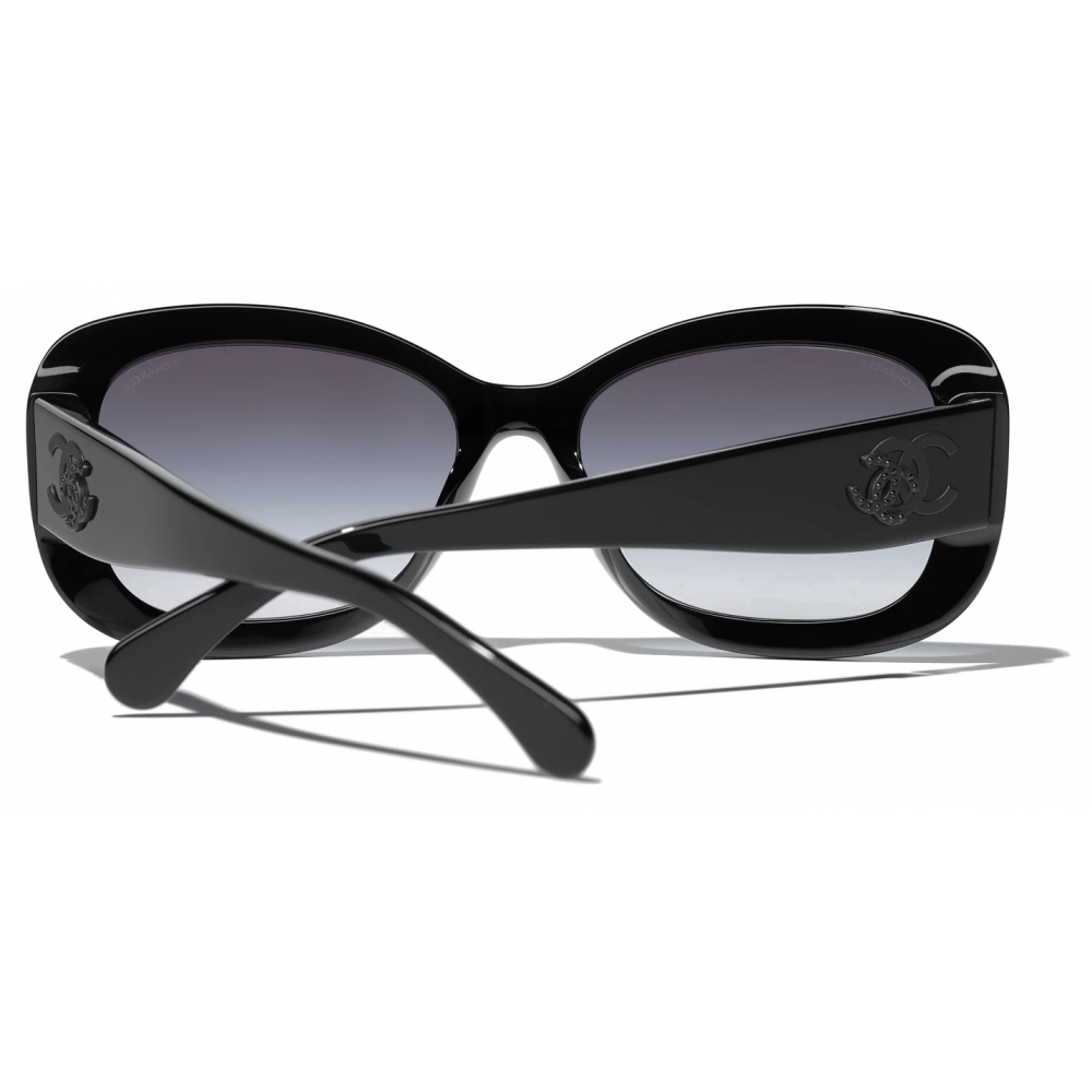 Chanel - Square Sunglasses - Black White Gray Gradient - Chanel Eyewear -  Avvenice
