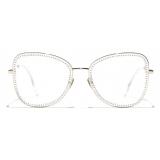 Chanel - Occhiali da Vista Quadrati - Oro - Chanel Eyewear
