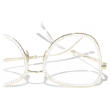 Chanel - Occhiali da Vista Quadrati - Oro - Chanel Eyewear