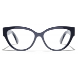 Chanel - Occhiali da Vista Cat-Eye - Blu - Chanel Eyewear