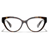 Chanel - Occhiali da Vista Cat-Eye - Tartaruga Scuro - Chanel Eyewear