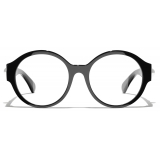 Chanel - Round Eyeglasses - Black - Chanel Eyewear