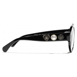 Chanel - Round Eyeglasses - Black - Chanel Eyewear