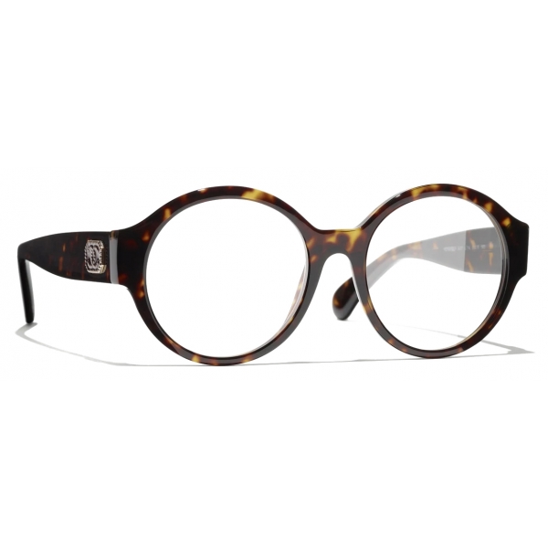 Chanel - Round Eyeglasses - Dark Tortoise - Chanel Eyewear