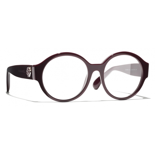 Chanel - Round Eyeglasses - Red - Chanel Eyewear