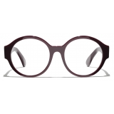 Chanel - Round Eyeglasses - Red - Chanel Eyewear