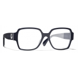 Chanel - Occhiali da Vista Quadrati - Blu - Chanel Eyewear