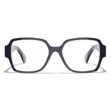 Chanel - Occhiali da Vista Quadrati - Blu - Chanel Eyewear
