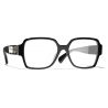 Chanel - Occhiali da Vista Quadrati - Nero - Chanel Eyewear