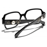 Chanel - Occhiali da Vista Quadrati - Nero - Chanel Eyewear